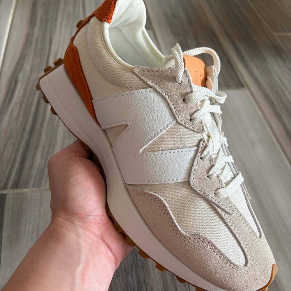 Women's New Balance 327 Casual Shoes - Sea Salt Rust Oxide WS327RA - Picture 4 of 8